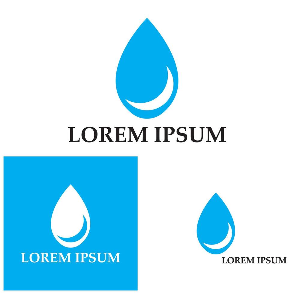 Water drop Logo Template vector