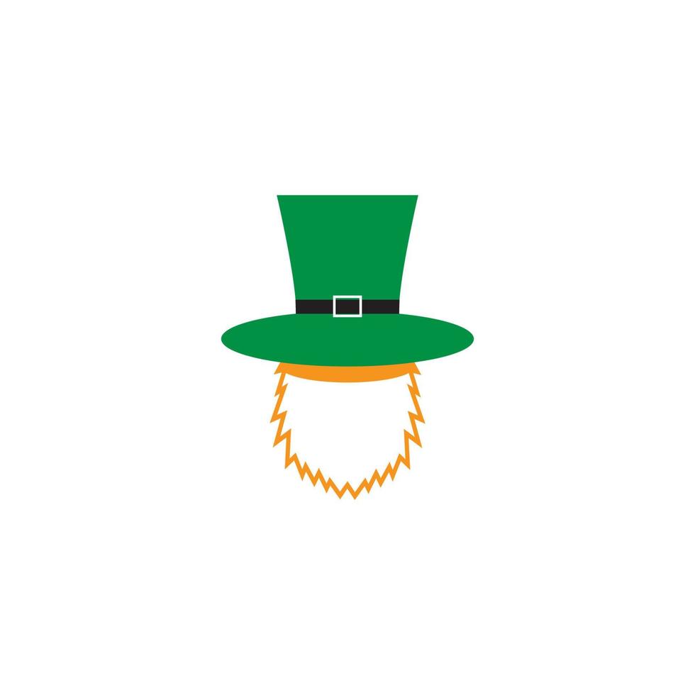 Happy St Patrick's Day Vector Round Label Stock Vector Illustration