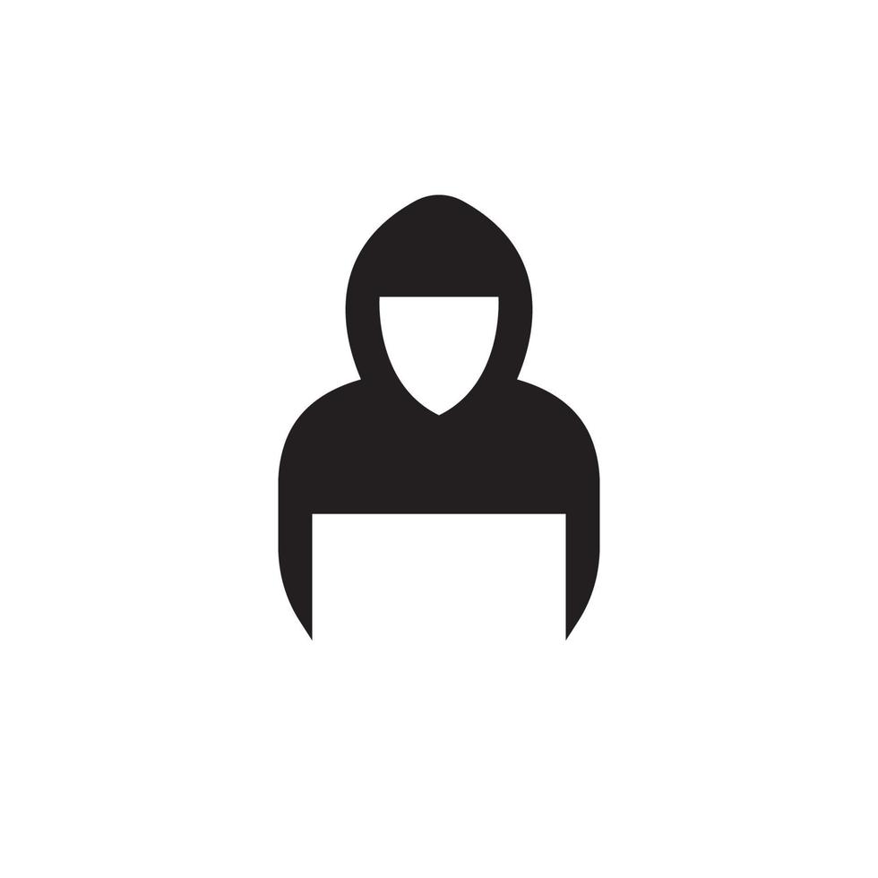 Hacker icon logo vector background