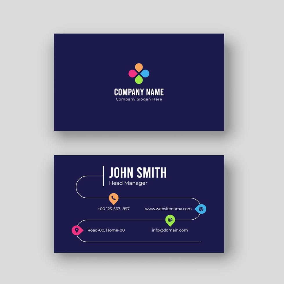 Business card design template vector