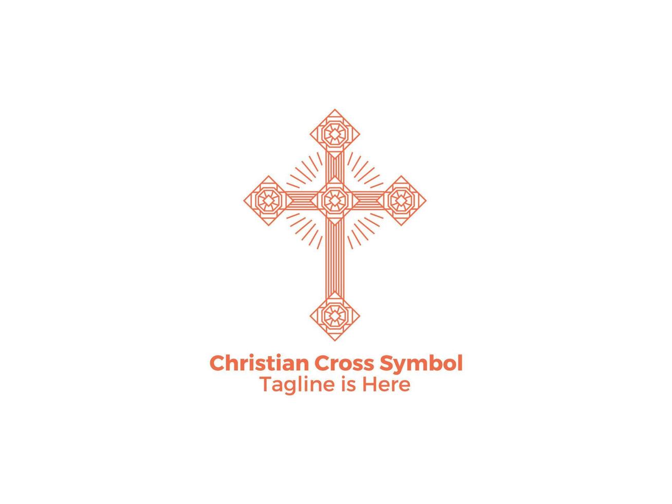 The Cross is a Symbol of Christianity Catholic Religion The Church of Jesus Free Vector Design