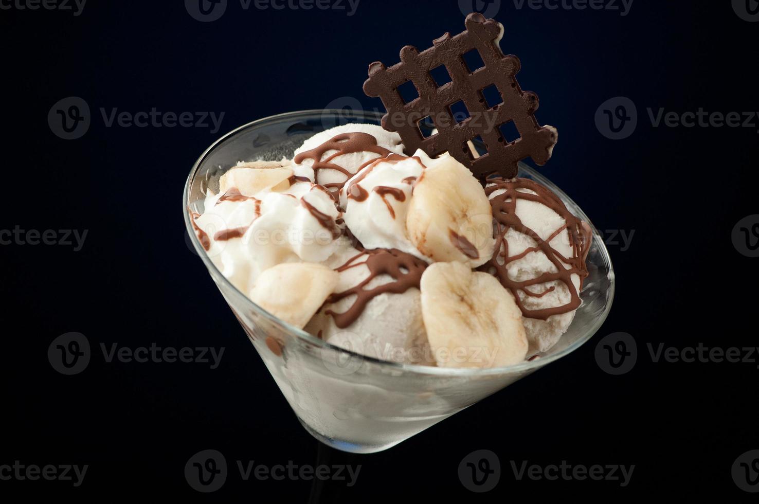 Ice cream in a vase photo
