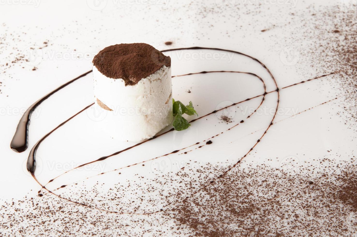 cake on a white background photo