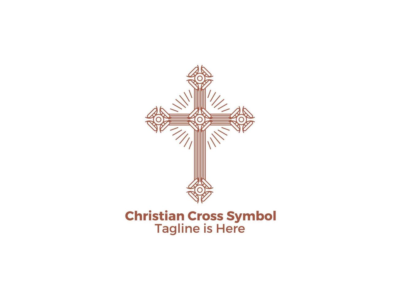 The Cross is a Symbol of Christianity Catholic Religion The Church of Jesus Free Vector Design