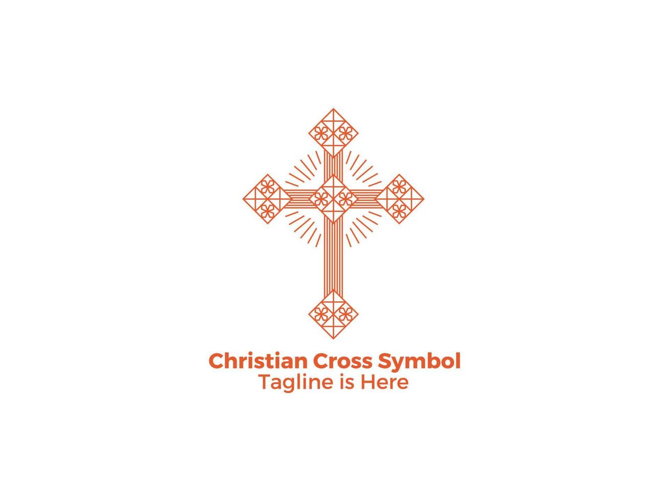 Cross symbols christians catholicism religion peace jesus free vector