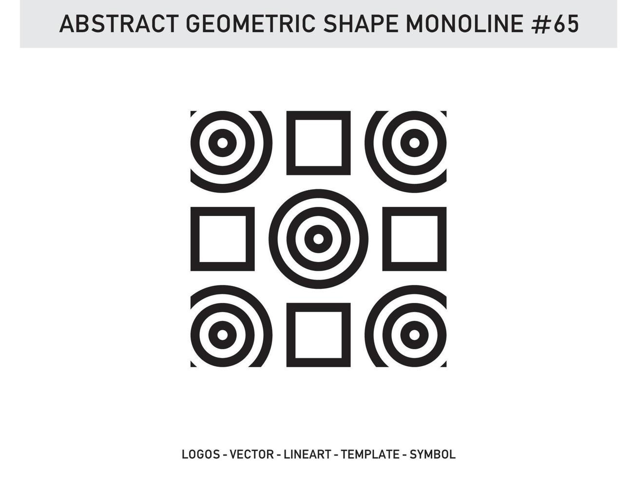 elemento ornamento forma geométrica monoline línea abstracta vector libre