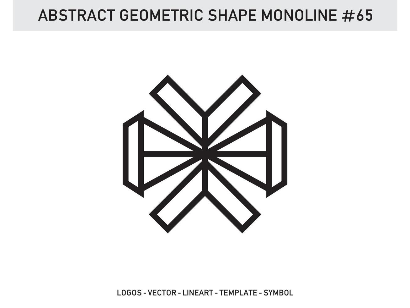 Element Ornament Geometric Shape Monoline Abstract Line Free Vector