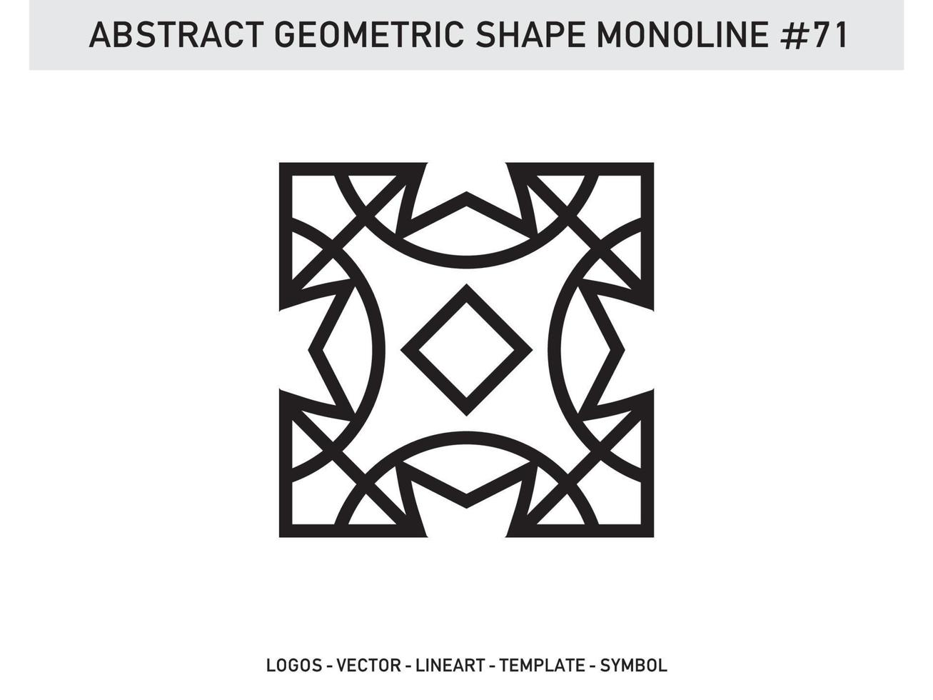 abstracto geométrico monoline lineart línea vector forma gratis