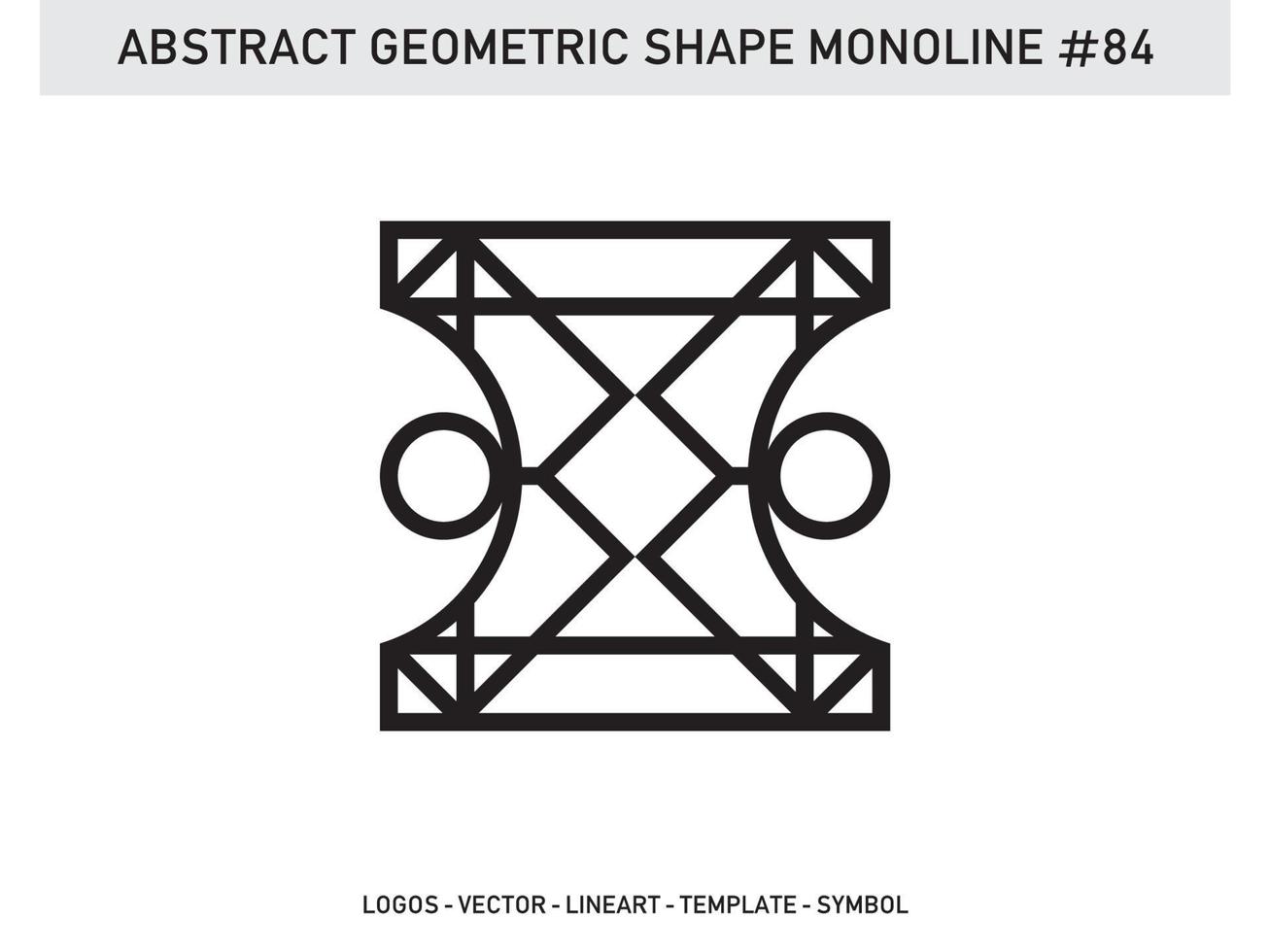 Ornament Geometric Monoline Shape Abstract Line Free Vector