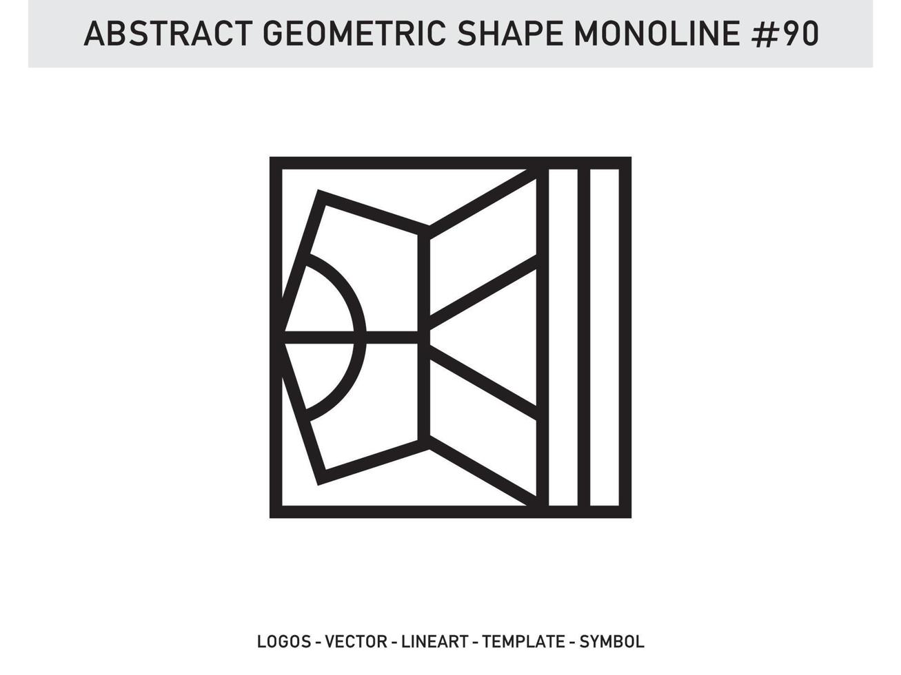 Ornament  Geometric Shape Monoline Abstract Line Free Vector