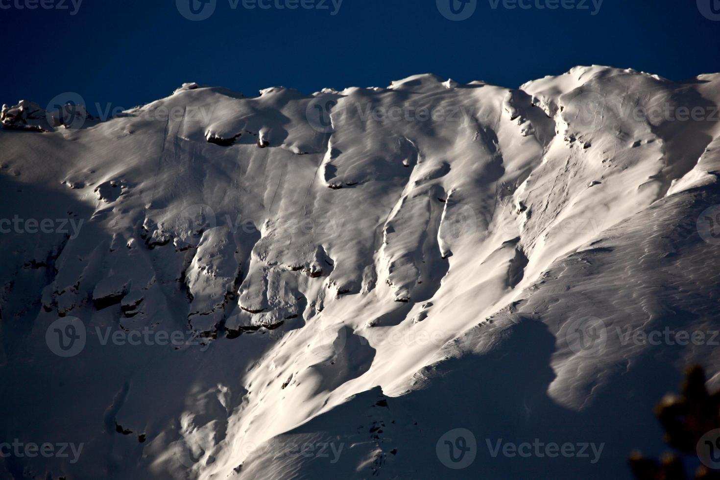 Rocky Mountains in winter photo