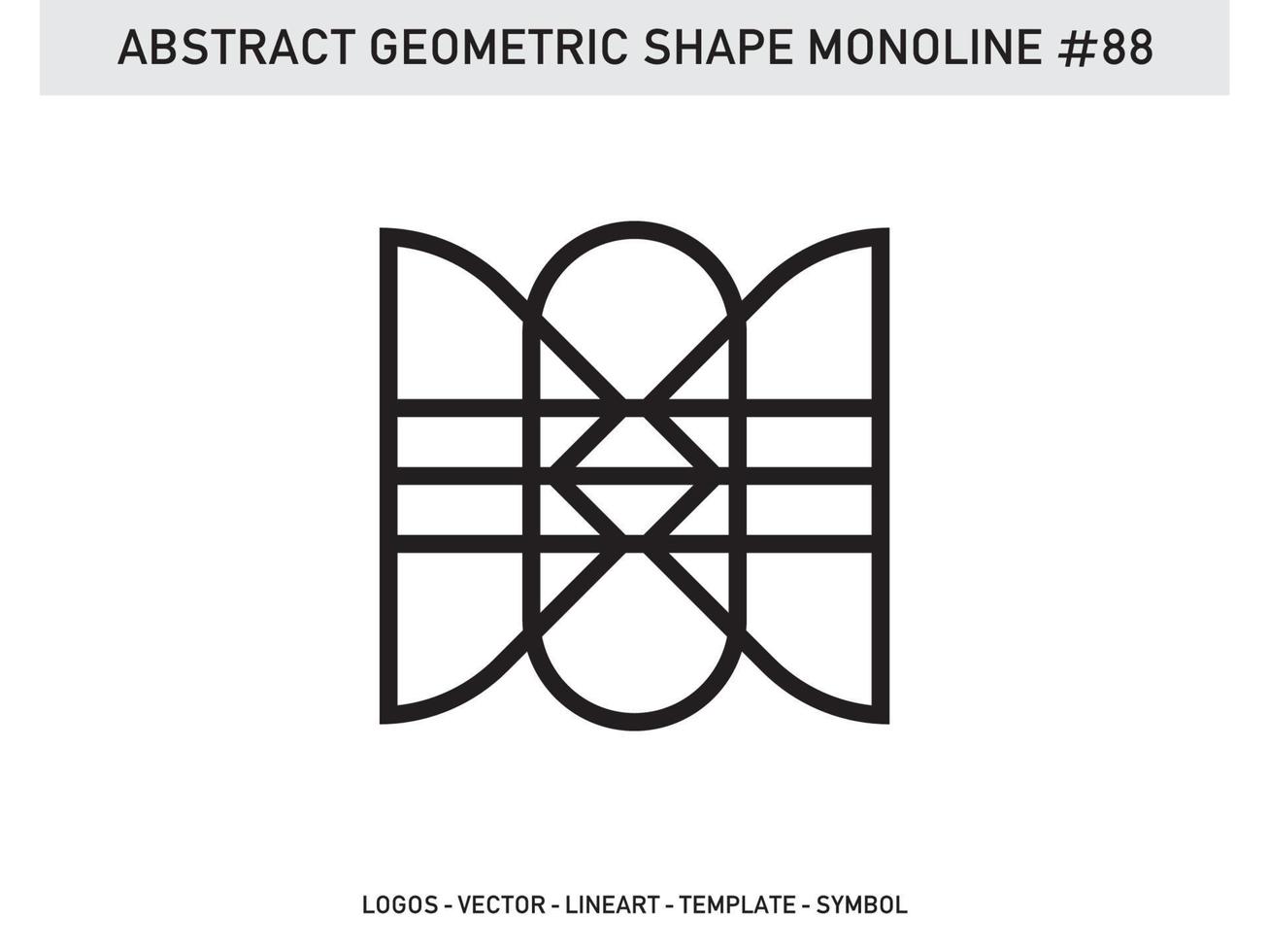 Ornament  Geometric Shape Monoline Abstract Line Free Vector