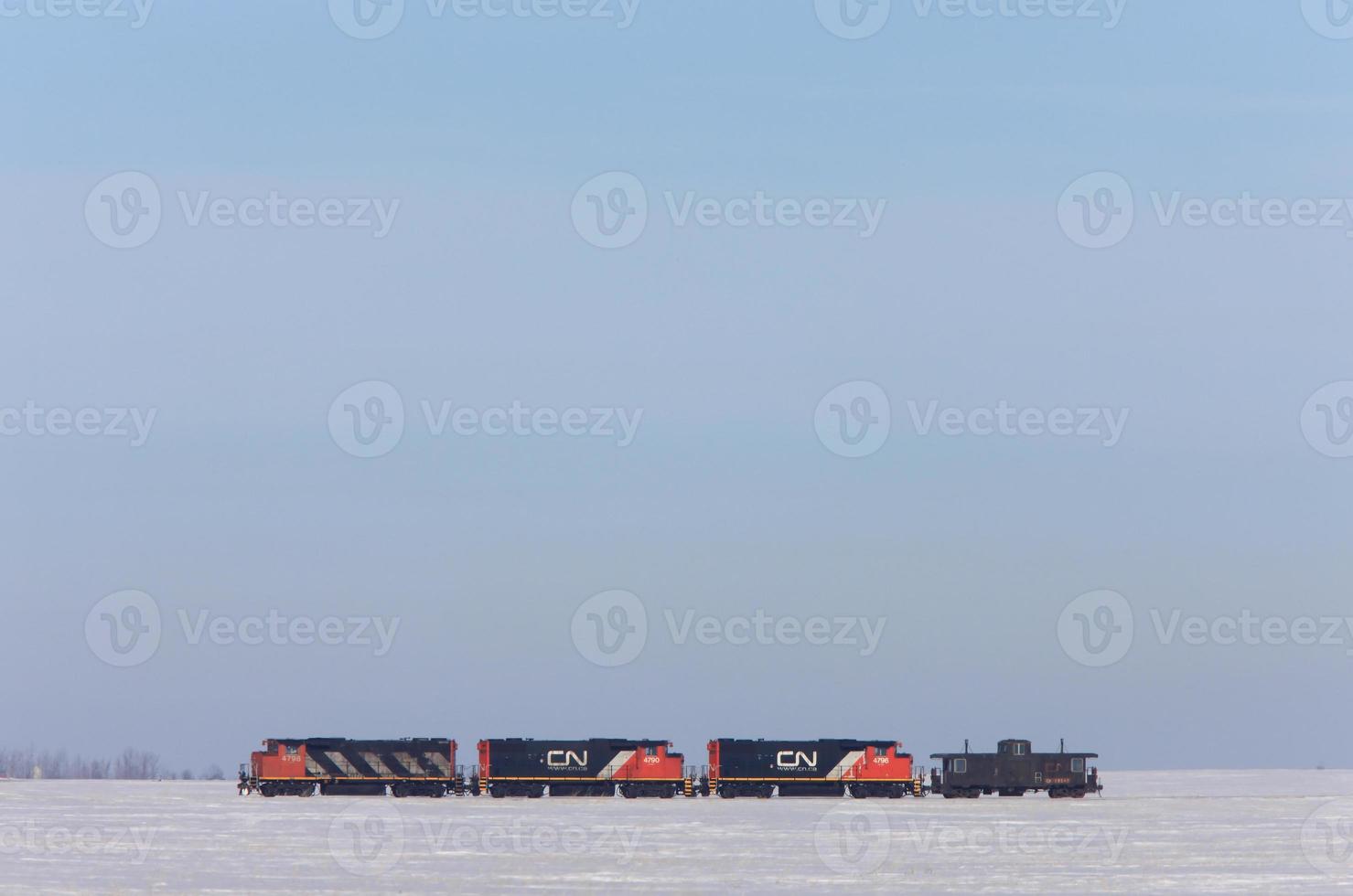 Train in Winter Canada photo