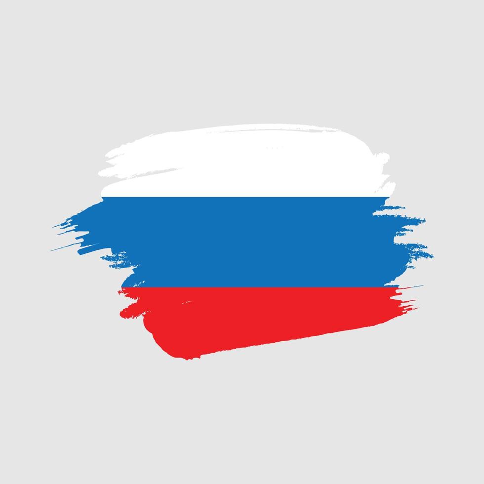 diseño de plantilla de bandera de rusia vector