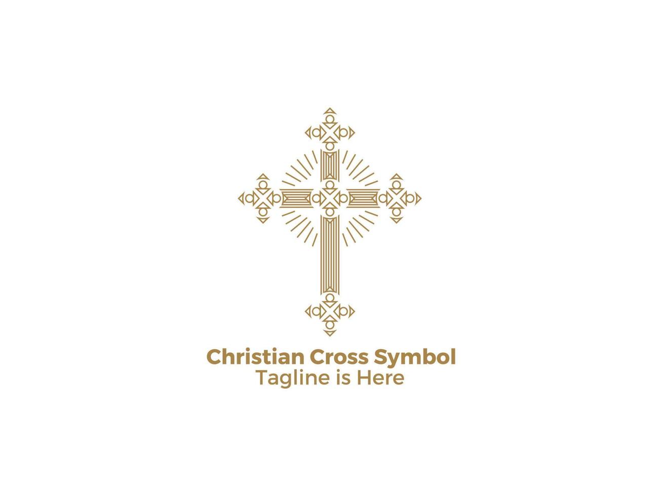 The Cross is a Symbol of Catholic Christianity Religion The Church of Jesus Design Icon vector