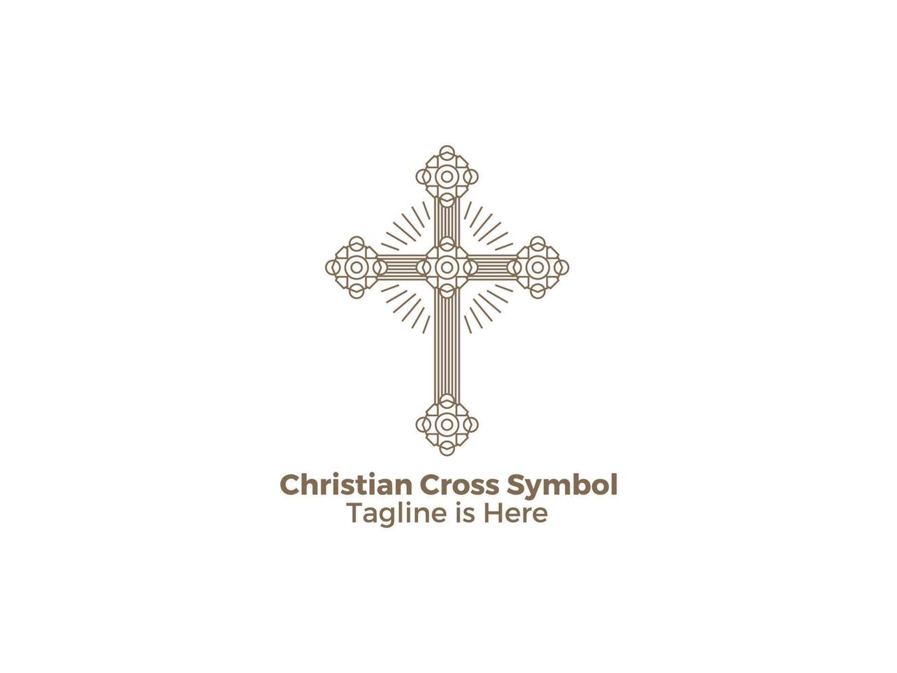 la cruz es un símbolo del cristianismo religión católica la iglesia de jesús diseño de vector libre