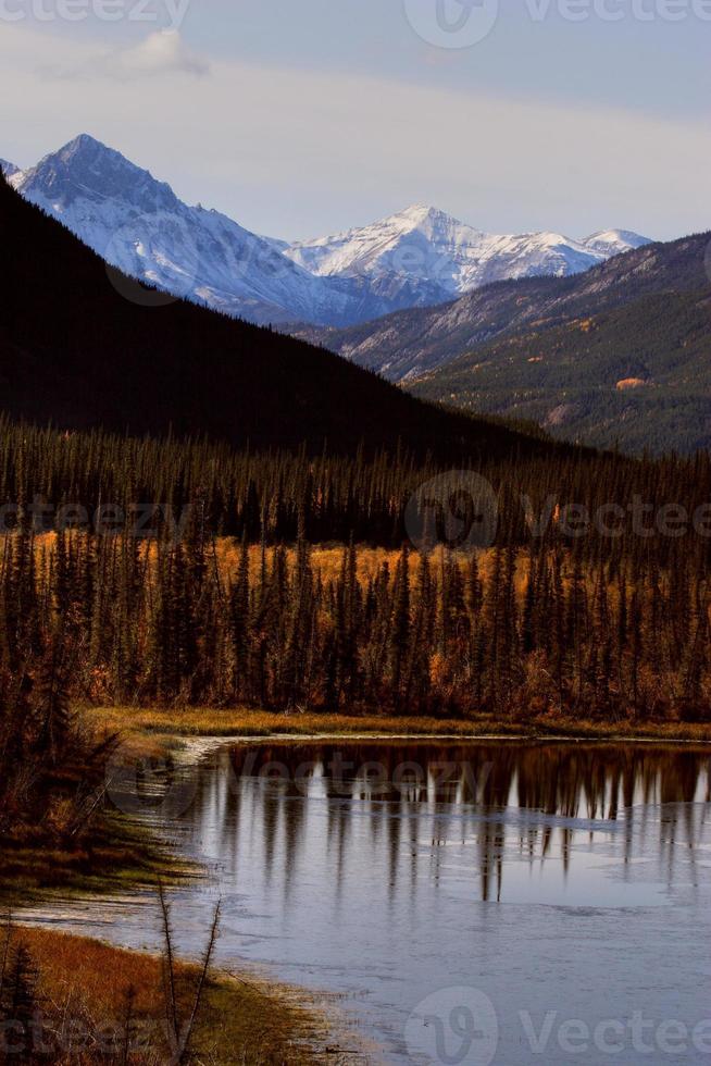 Mountain scenery in British Columbia autumn photo