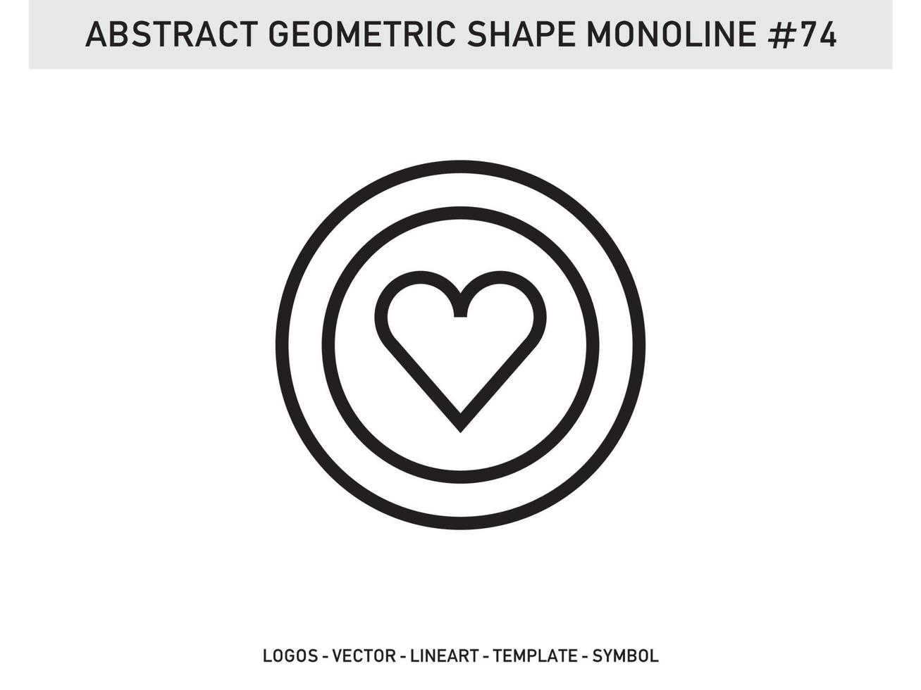 Abstract Geometric Monoline Lineart Line Vector Shape Free