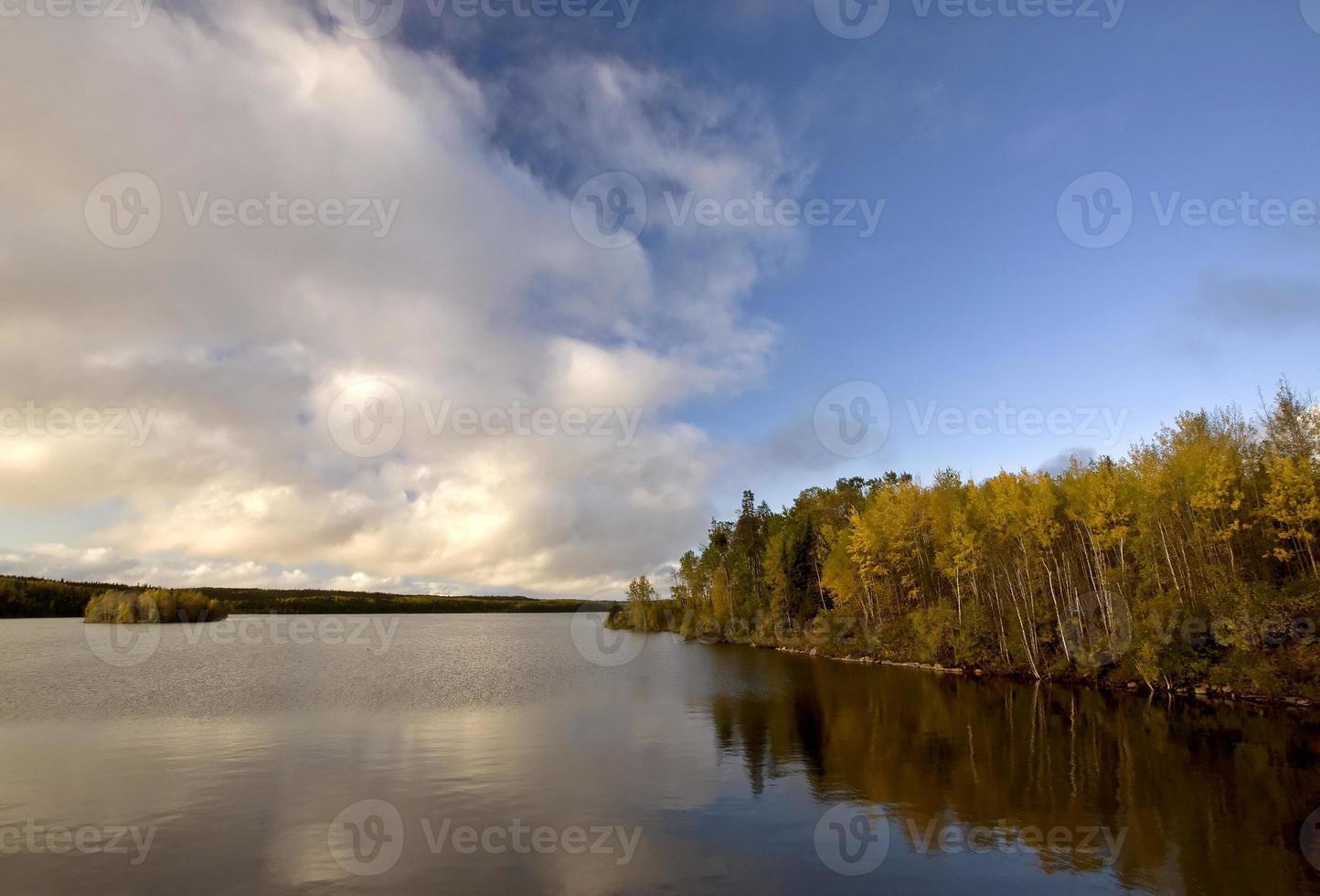 Northern Manitoba Lake near Thompson in Autumn photo