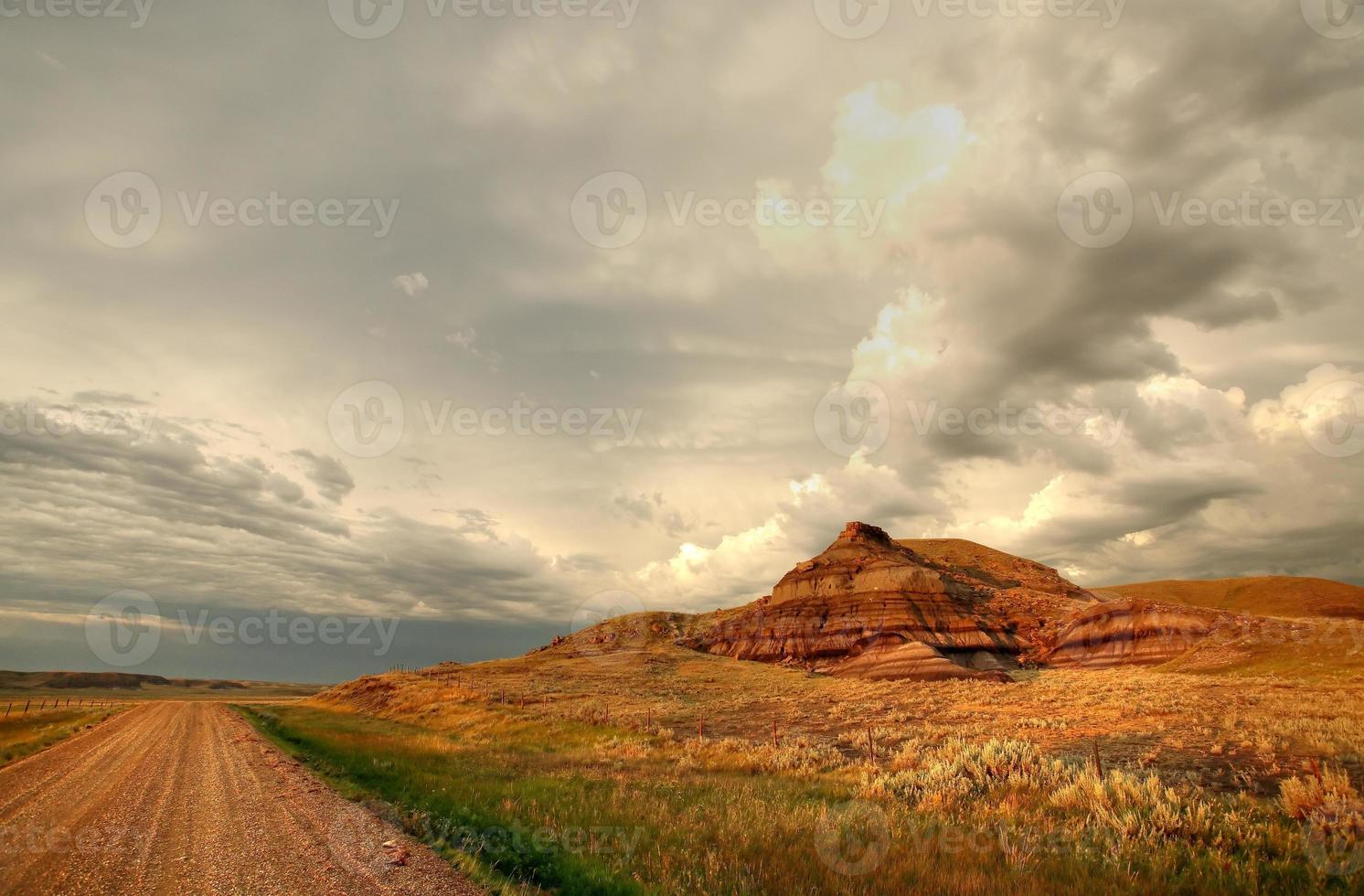 Castle Butte in Big Muddy Valley of Saskatchewan photo