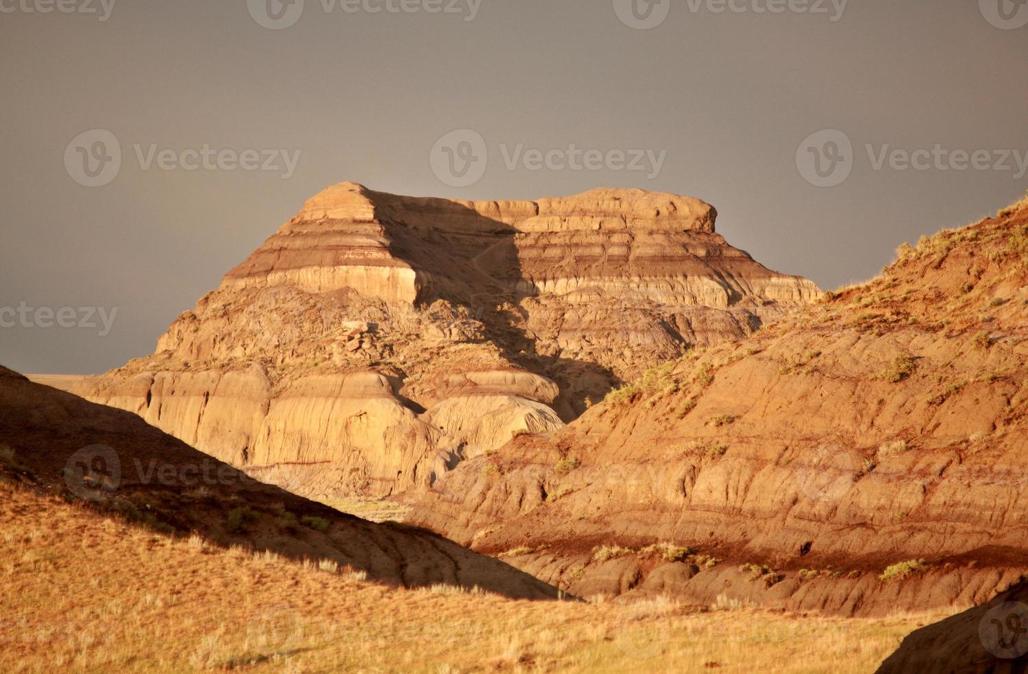 Castle Butte in Big Muddy Valley of Saskatchewan photo
