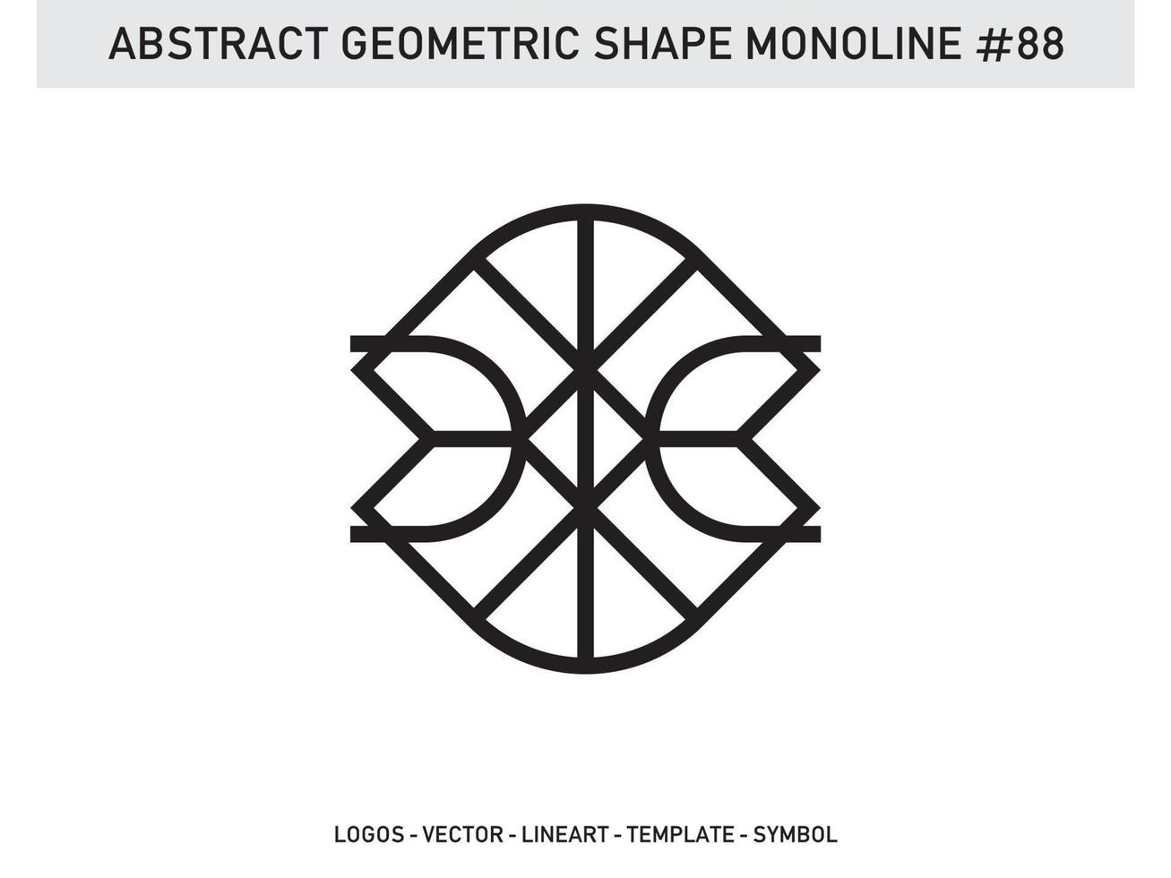 Ornament  Geometric Shape Monoline Abstract Line Free Vector