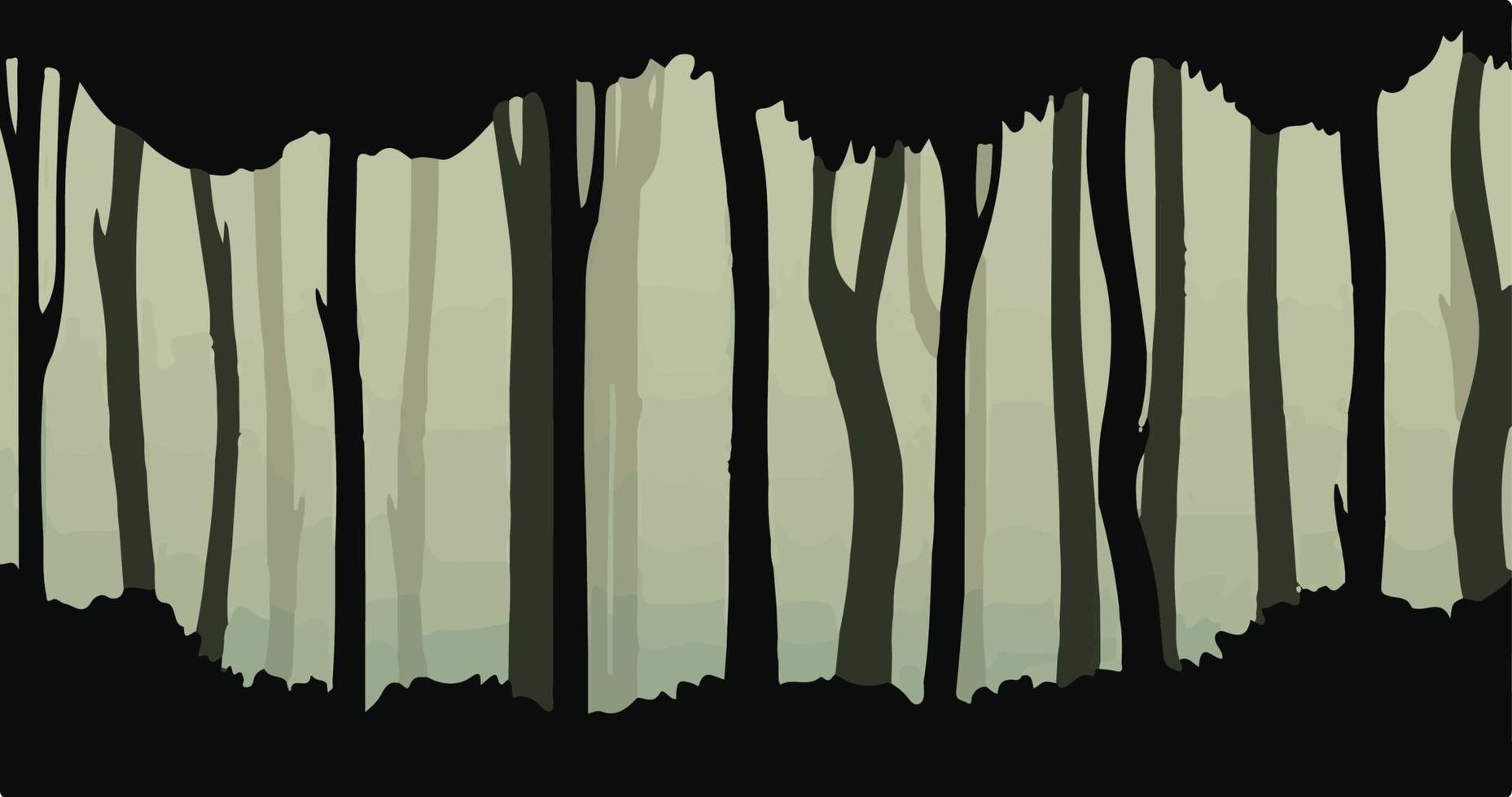 simple forest illustration vector