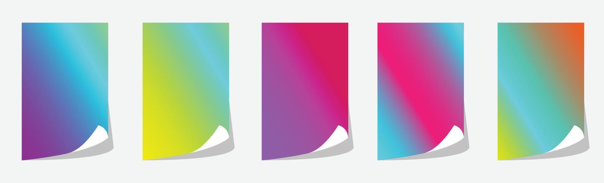 ilustración de 5 fondos lineales abstractos adecuados para el fondo del sitio web vector