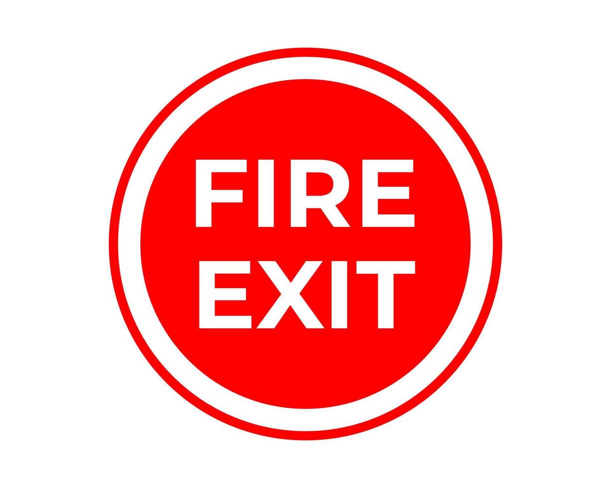 Fire Exit Sign In Vector, Easy To Use And Print Design Templates vector