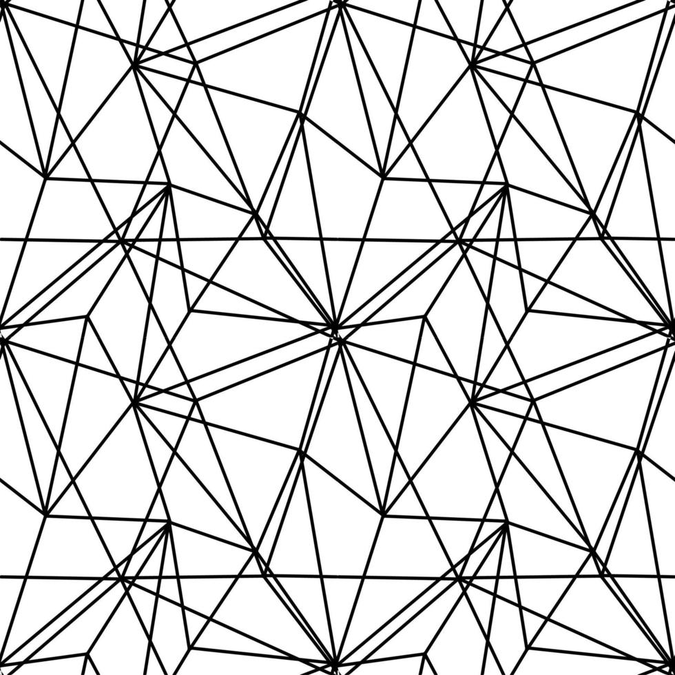triangle mosaic of thin lines seamless pattern, background for wrapping paper textile vector