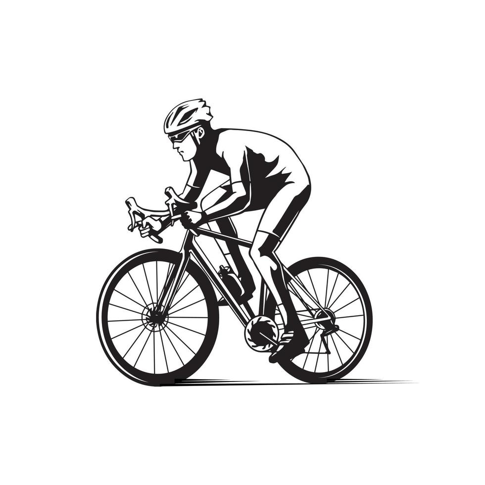 ilustración de deporte de bicicleta vector