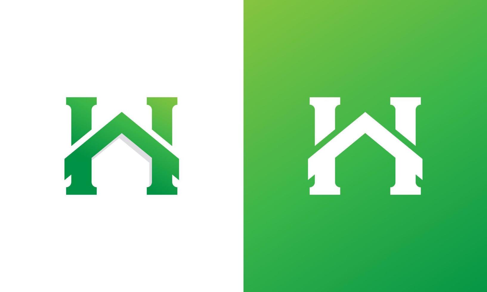 simple letra h para el elemento de plantilla de diseño de logotipo de inicio. negocio inmobiliario. símbolo de reparación del hogar. vector