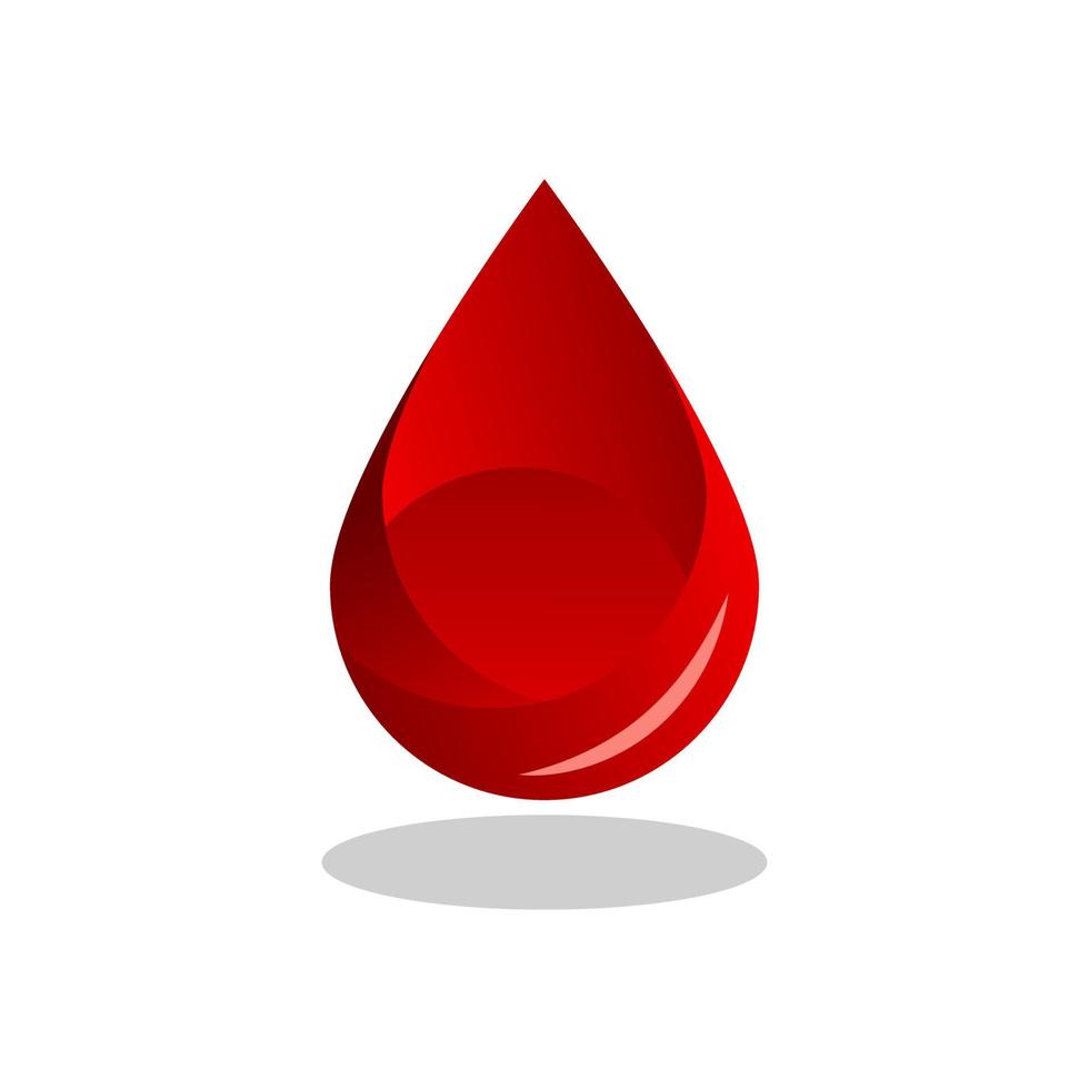 ilustración vectorial gráfico de sangre roja. gran diseño para el día mundial de la sangre vector