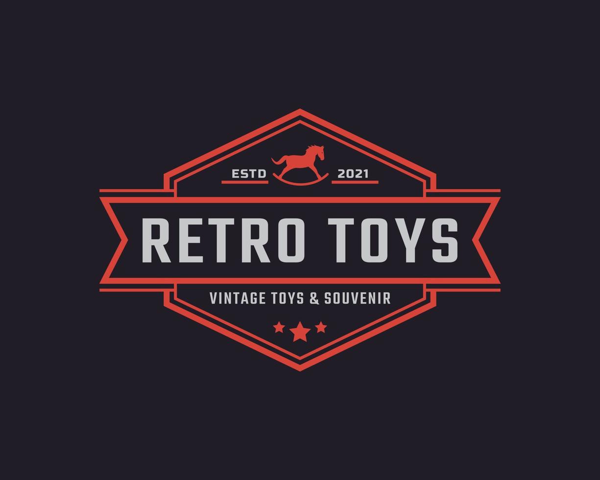 Classic Vintage Retro Label Badge Toys and Souvenir Logo Design Inspiration vector