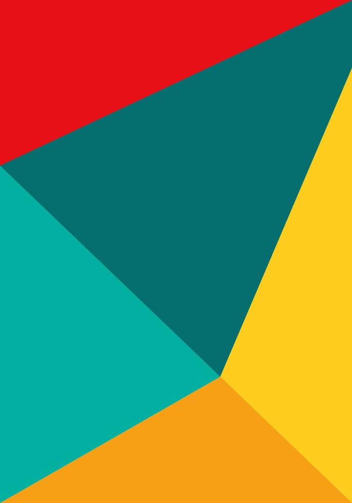 Vector Abstract Flat Geometric And Curve Colorful Background Pattern For Summer