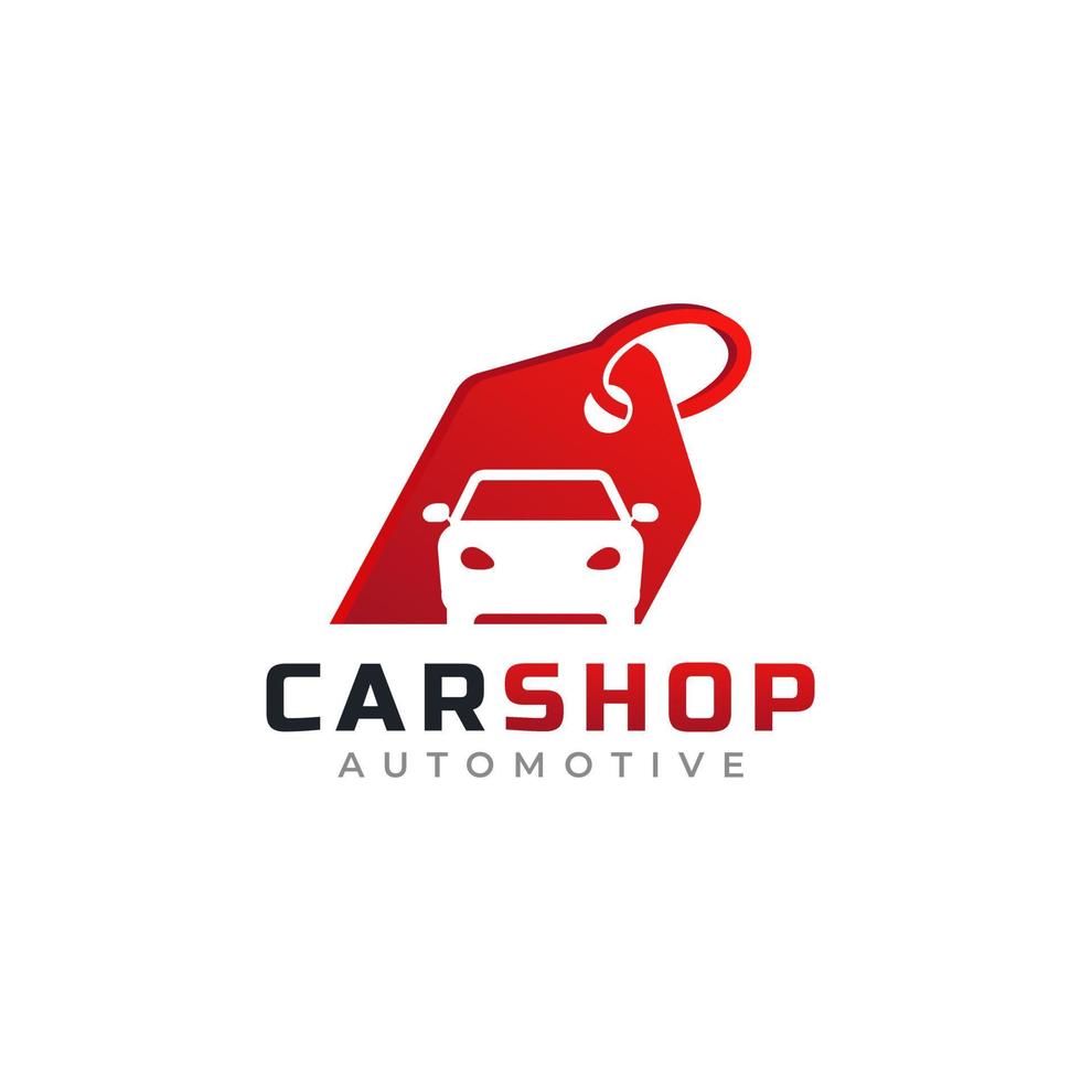 elemento de plantilla de diseño de logotipo de tienda de coches. utilizable para logotipos comerciales y automotrices vector