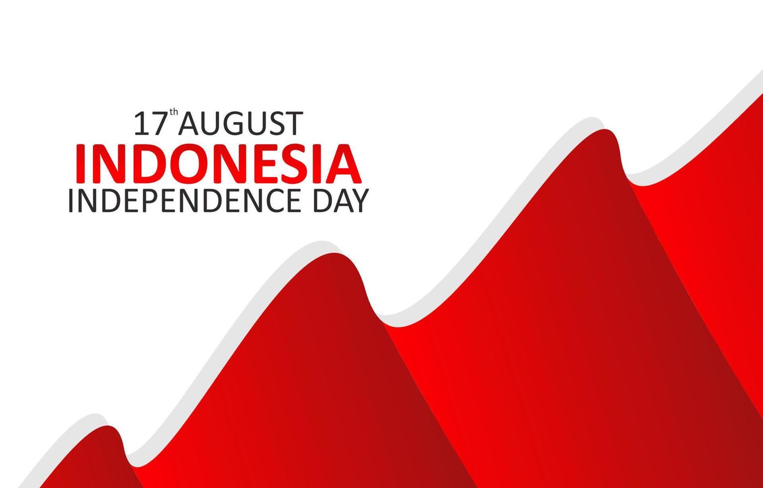 ilustración gráfica vectorial de las tarjetas de felicitación y carteles del 75º día de la independencia de Indonesia, diseño adecuado para el día de la independencia de Indonesia vector