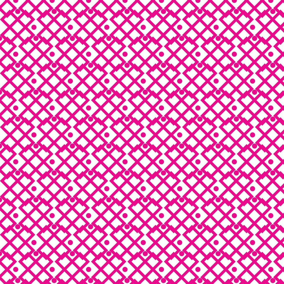 Geometric Magenta seamless pattern. vector