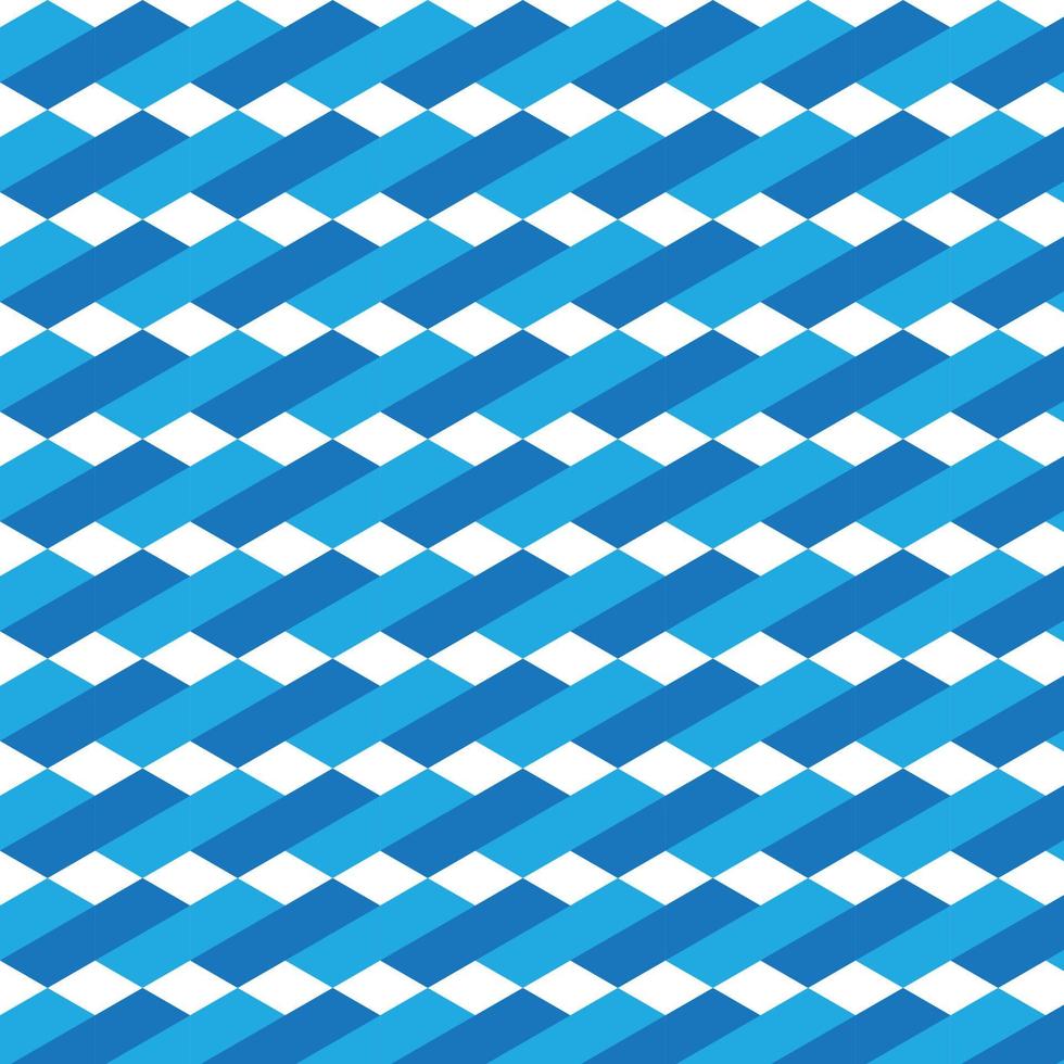 Abstract Seamless Decorative Geometric Blue Pattern Background. vector