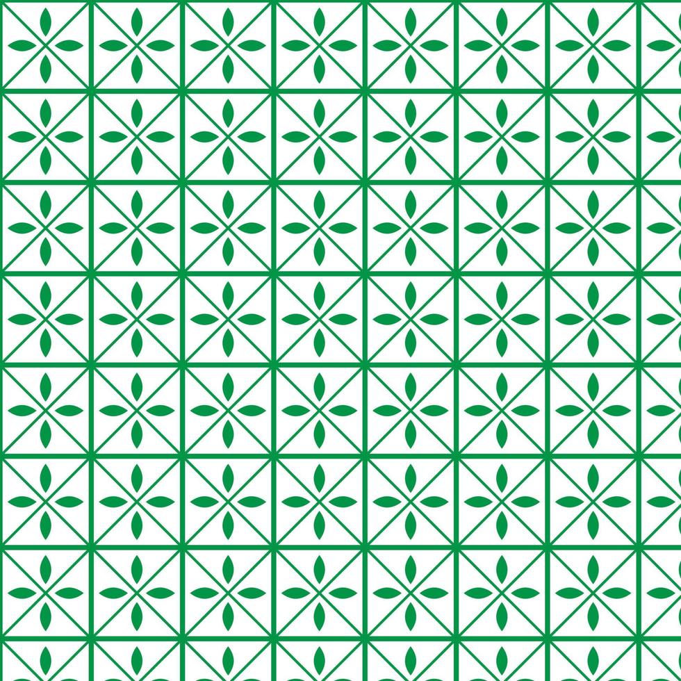 Abstract Seamless Green Leaf Pattern. Background Vector Illustration.