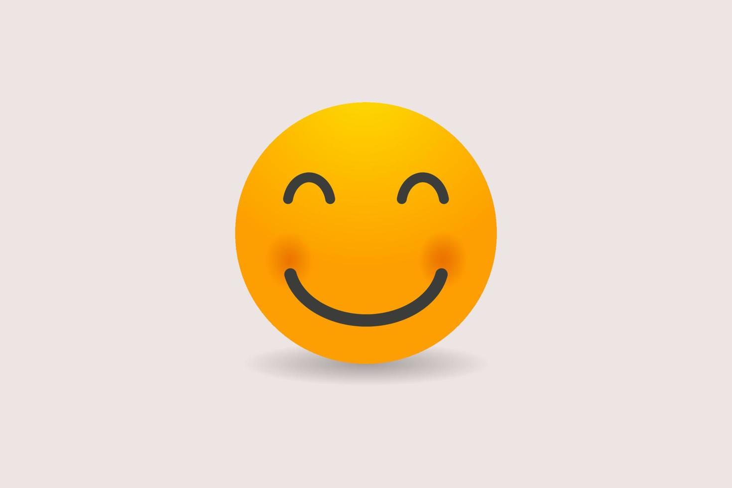 icono de vector sonriente de cara feliz