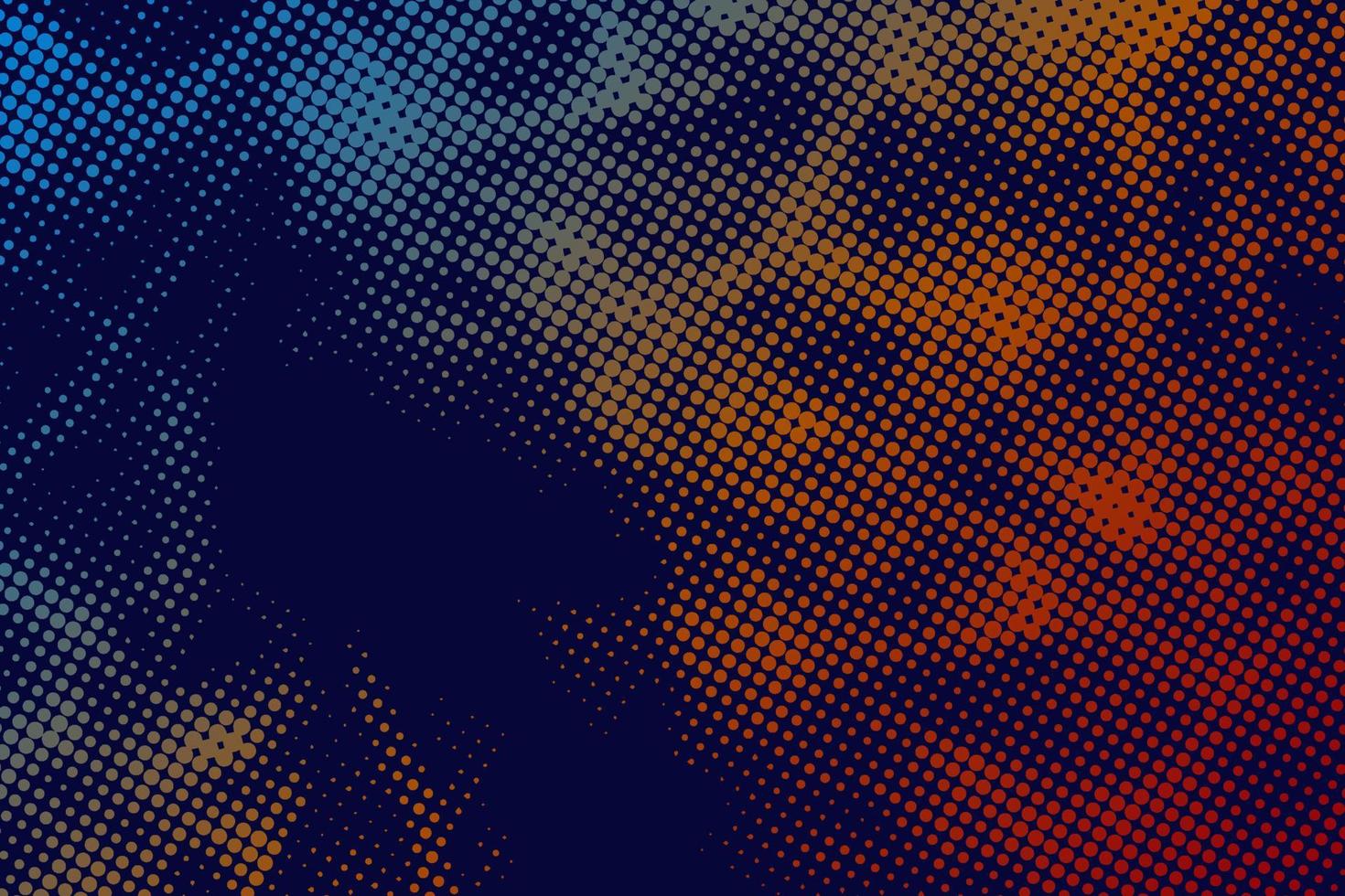 Vector halftone smoke effect. Vibrant abstract background. Retro 80's style colors and textures.