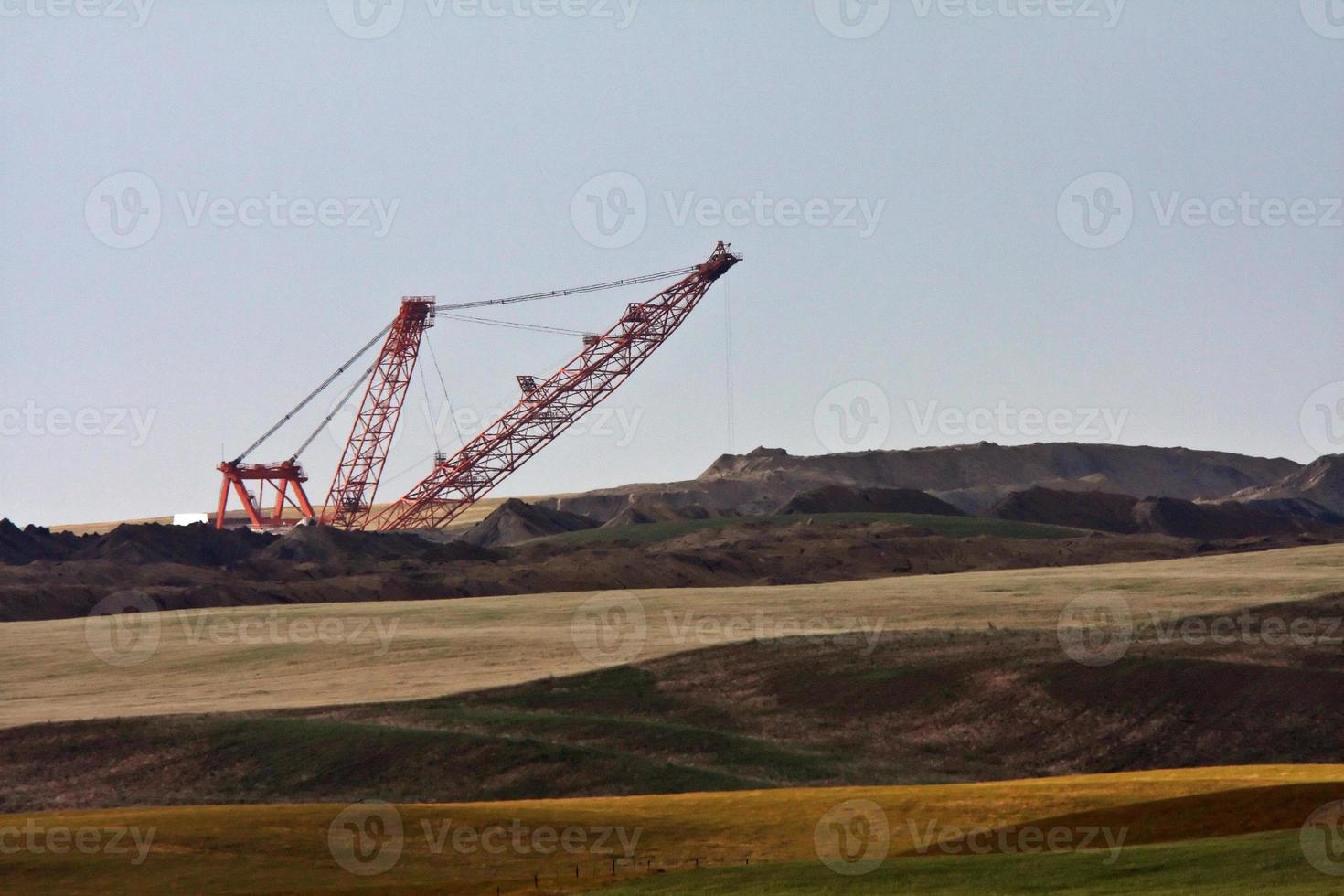 Coal draglines in Southern Saskatchewan photo