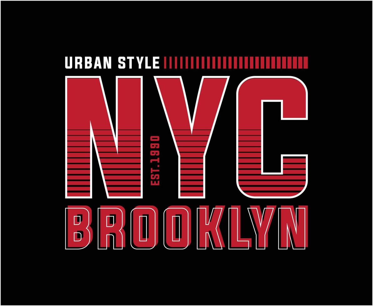New York City Typography Vector T-shirt Design