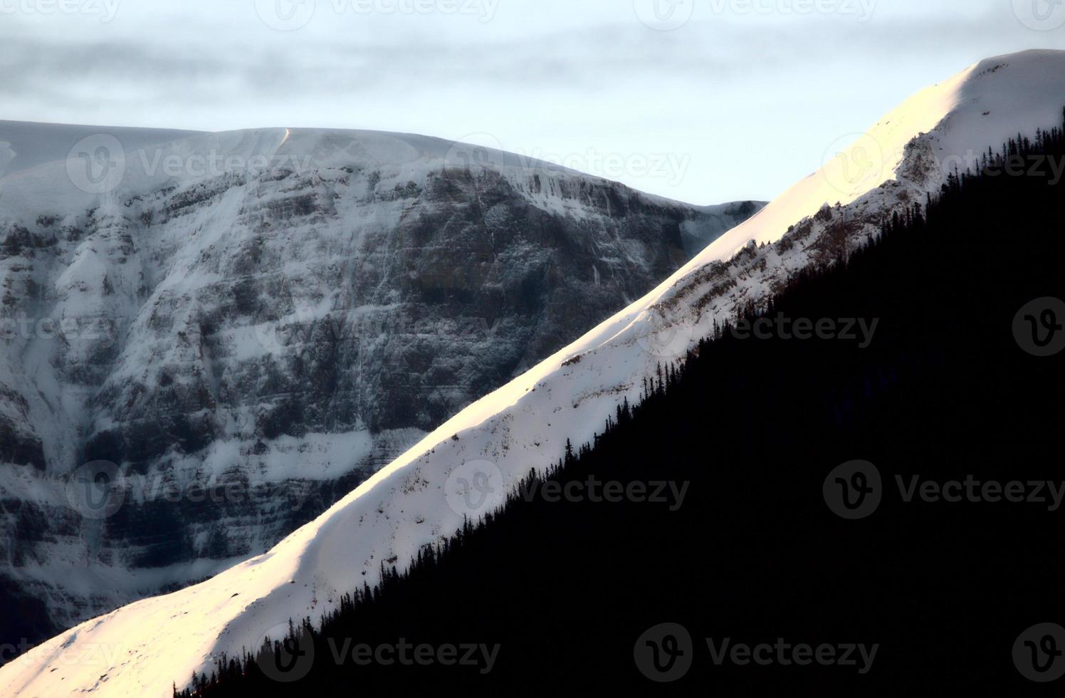 Rocky Mountains in winter photo