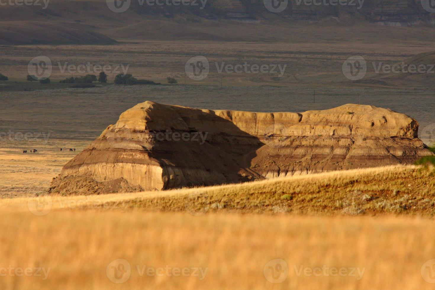 Castle Butte in Big Muddy Valley of Saskatchewan photo