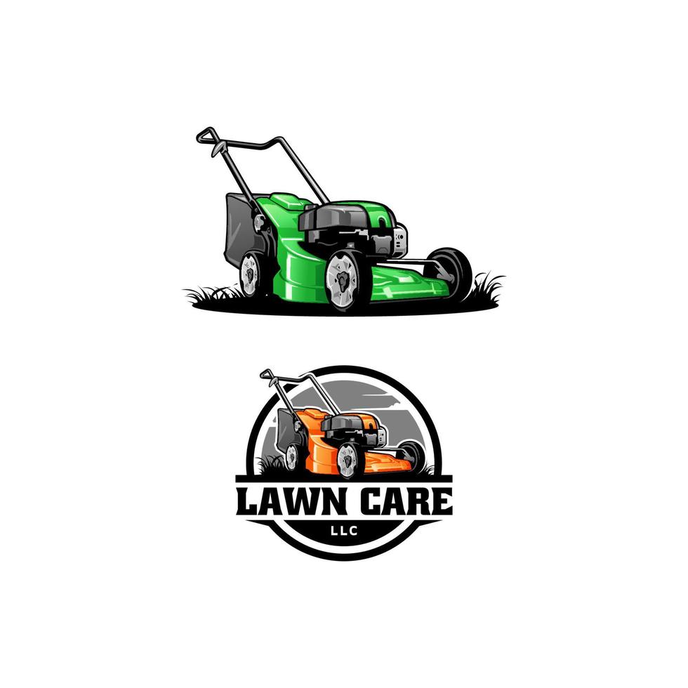 lawn care logo vector