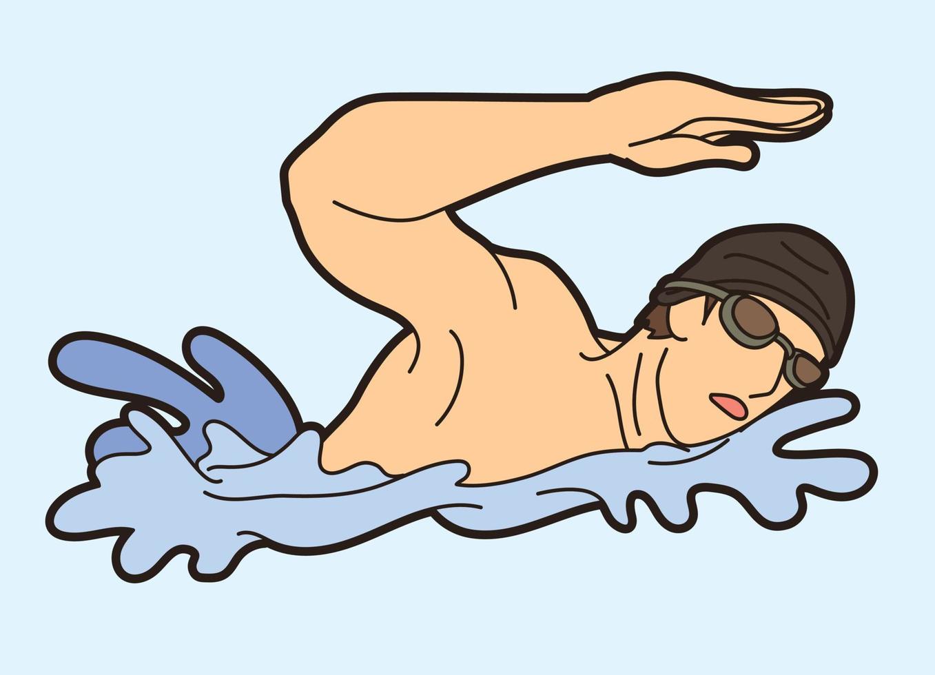 Swimming Sport Action vector