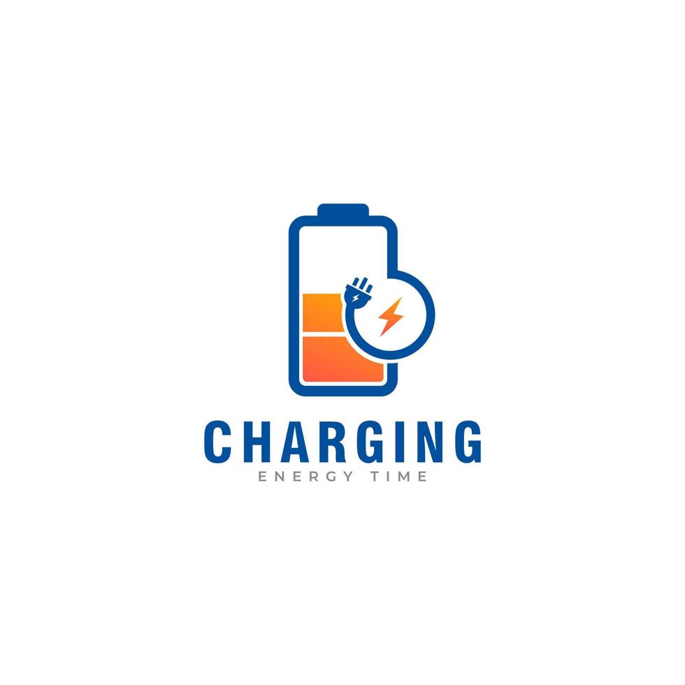 Charging Icon. Battery Fast Charge Logo Design Inspiration vector