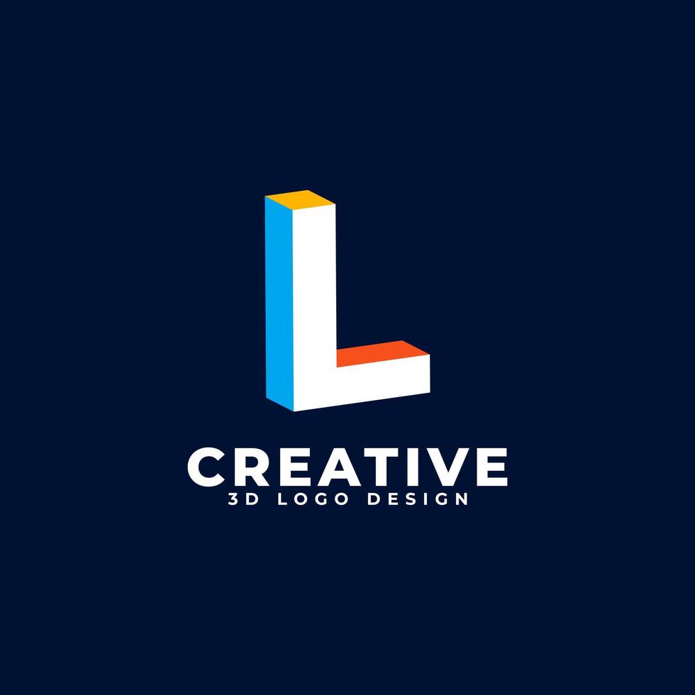 alfabeto del logotipo de la letra l. utilizable para logotipos comerciales y de marca. vector